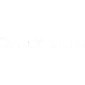 Black 'DAILY SKIN' logo on a white background